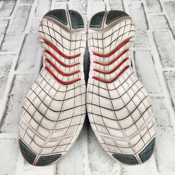 Nike Free RN 5.0 Men's Size 12 Blue White Athletic Running Gym Training Sneakers - Picture 8 of 10